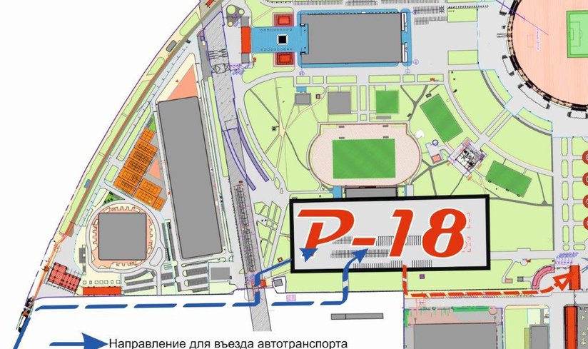 Порядок проезда на территорию спорткомплекса «Лужники» 15 июля 2022г.